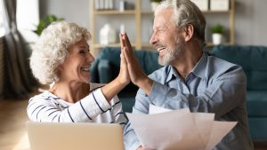 Dunn Gold IRA Investing Company a happy senior couple 300x169